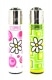 2 briquets � pierre Clipper Fleur Rose et Vert