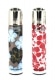 2 briquets � pierre Clipper Hibiscus Rouge et Marron