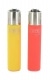 2 briquets � pierre Clipper Color Soft Orange et Jaune