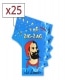 Papier � rouler Zig Zag bleu x25