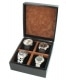 Boite 4 montres Gain�e L�zard Noir
