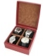 Boite 4 montres Gain�e L�zard Rouge
