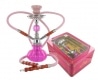 Coffret Chicha Dutch 2 tuyaux Rose