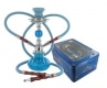 Coffret Chicha Dutch 2 tuyaux Bleu Clair