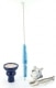 Chicha Diwan 72cm 6 tuyaux bleu
