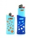 Etui briquet mini Bic'in Bleu Ciel et Fonc�