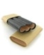 Etui 3 cigares R�cife cuir perl� beige 2045083