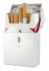 Etui cigarettes Aluminium Bouton