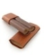 Etui 2 cigares R�cife cuir perl� marron 2047911