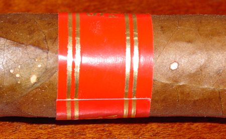 Marque beige sur cigare
