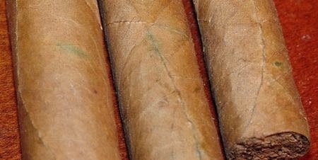 Marque verte sur cigare