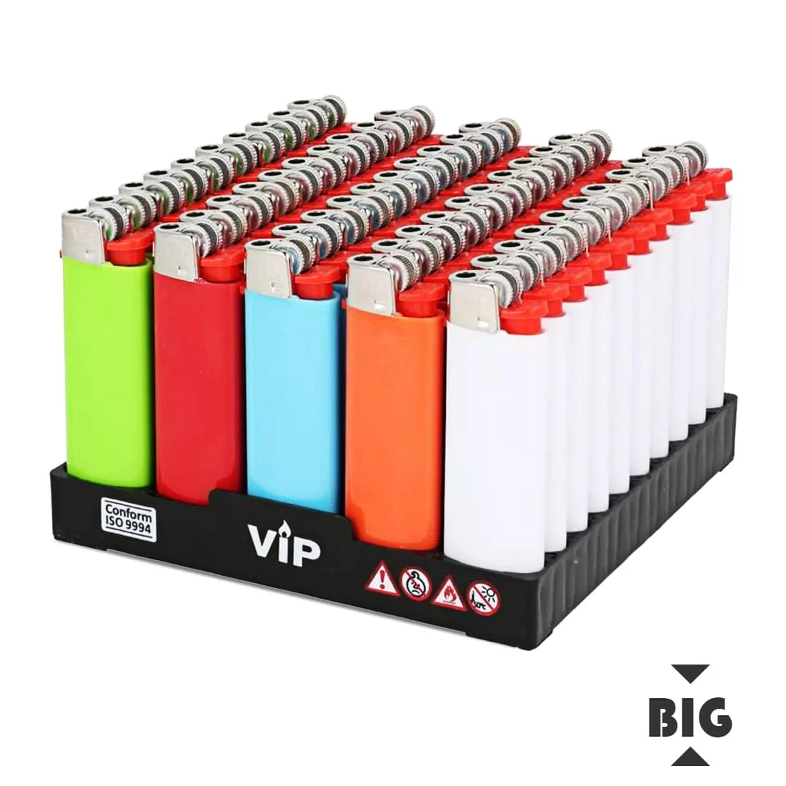 50 Briquets VIP Big � pierre color�s