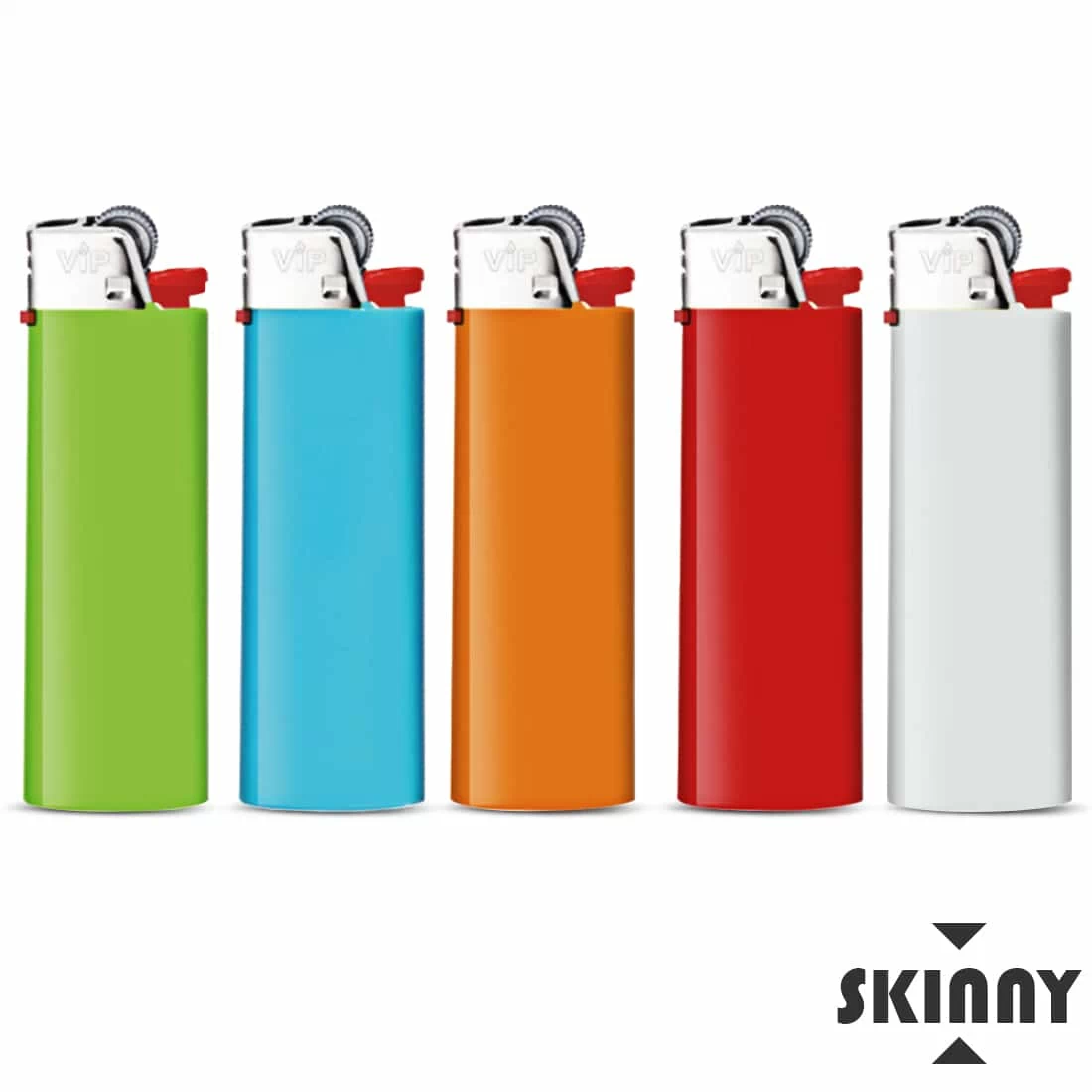 5 Briquets VIP Skinny � pierre color�s