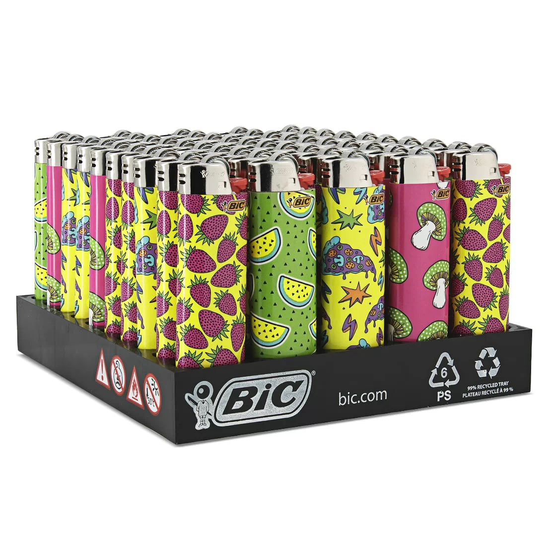 50 Briquets Bic Maxi  pierre Food Color