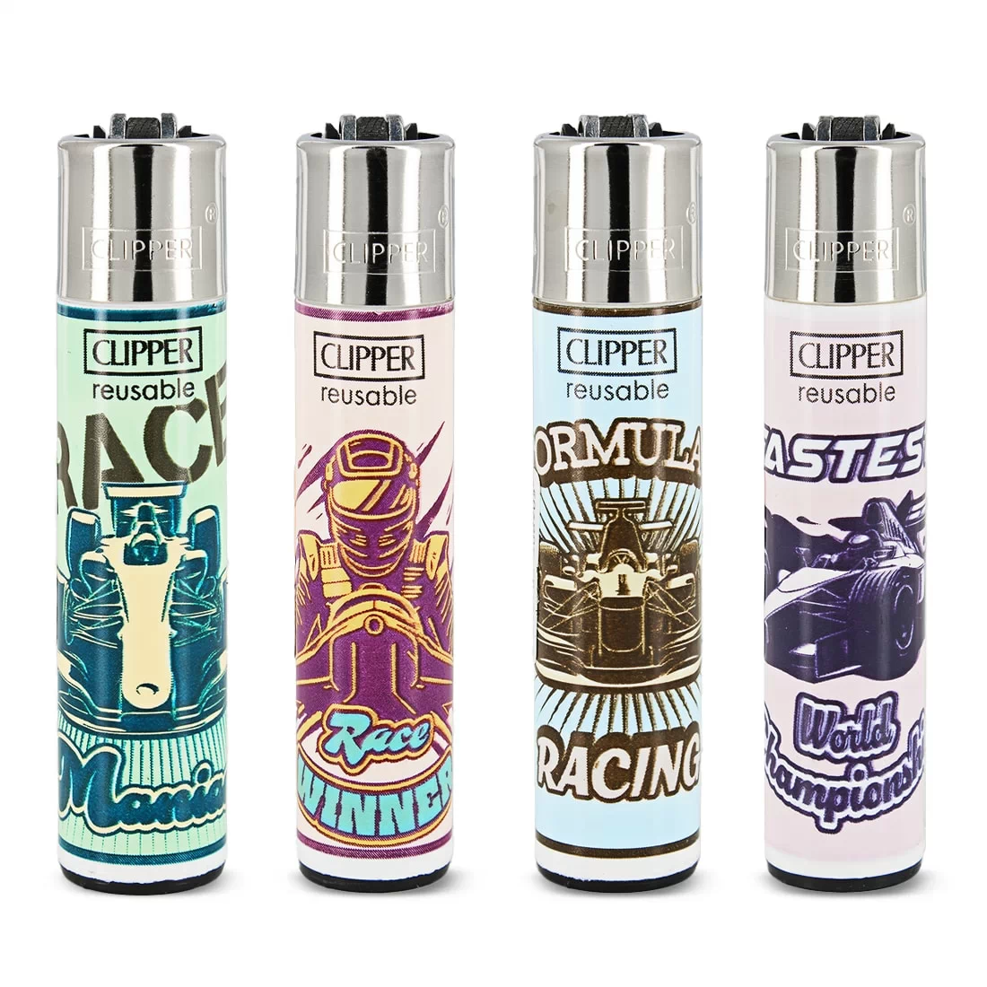 Briquet Clipper Vintage F1 x 4