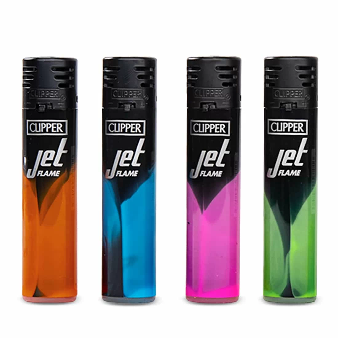 Briquet Clipper Jet Flamme Color Paint x 4