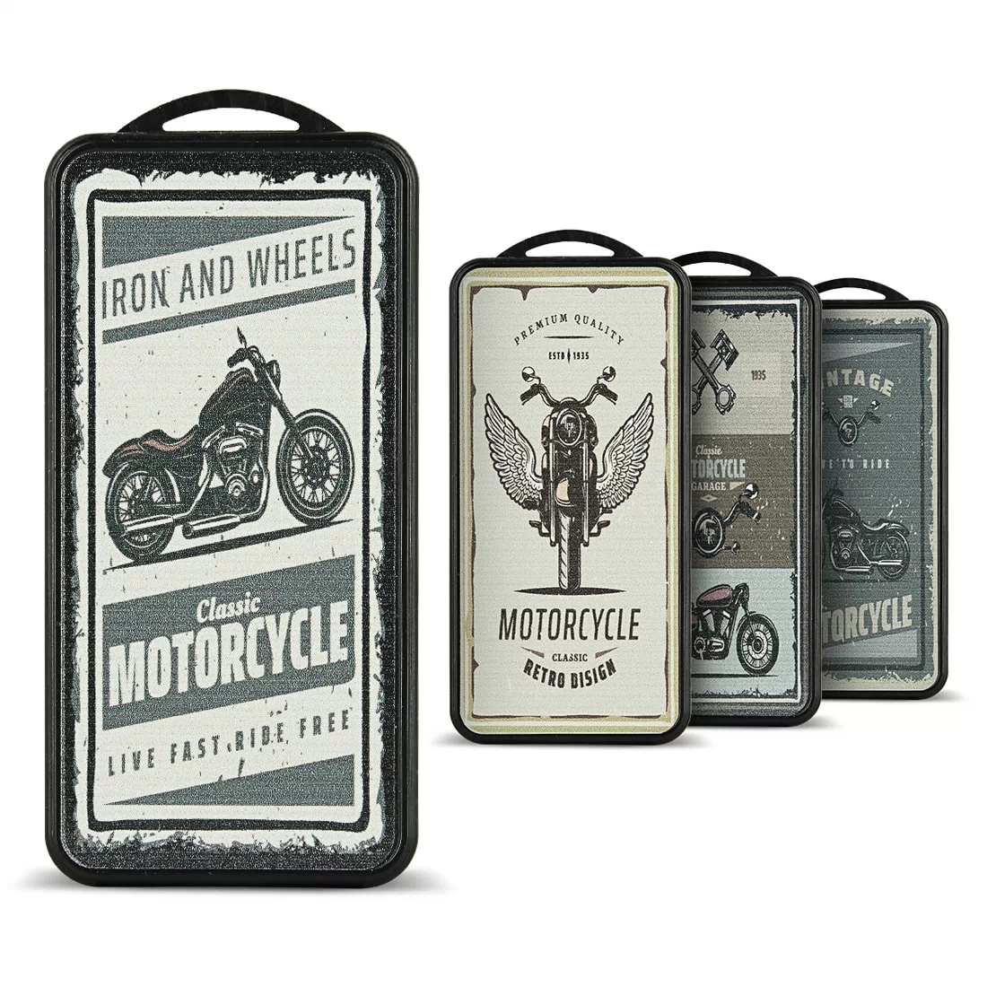 Cendrier de poche Vintage Moto Recyclable