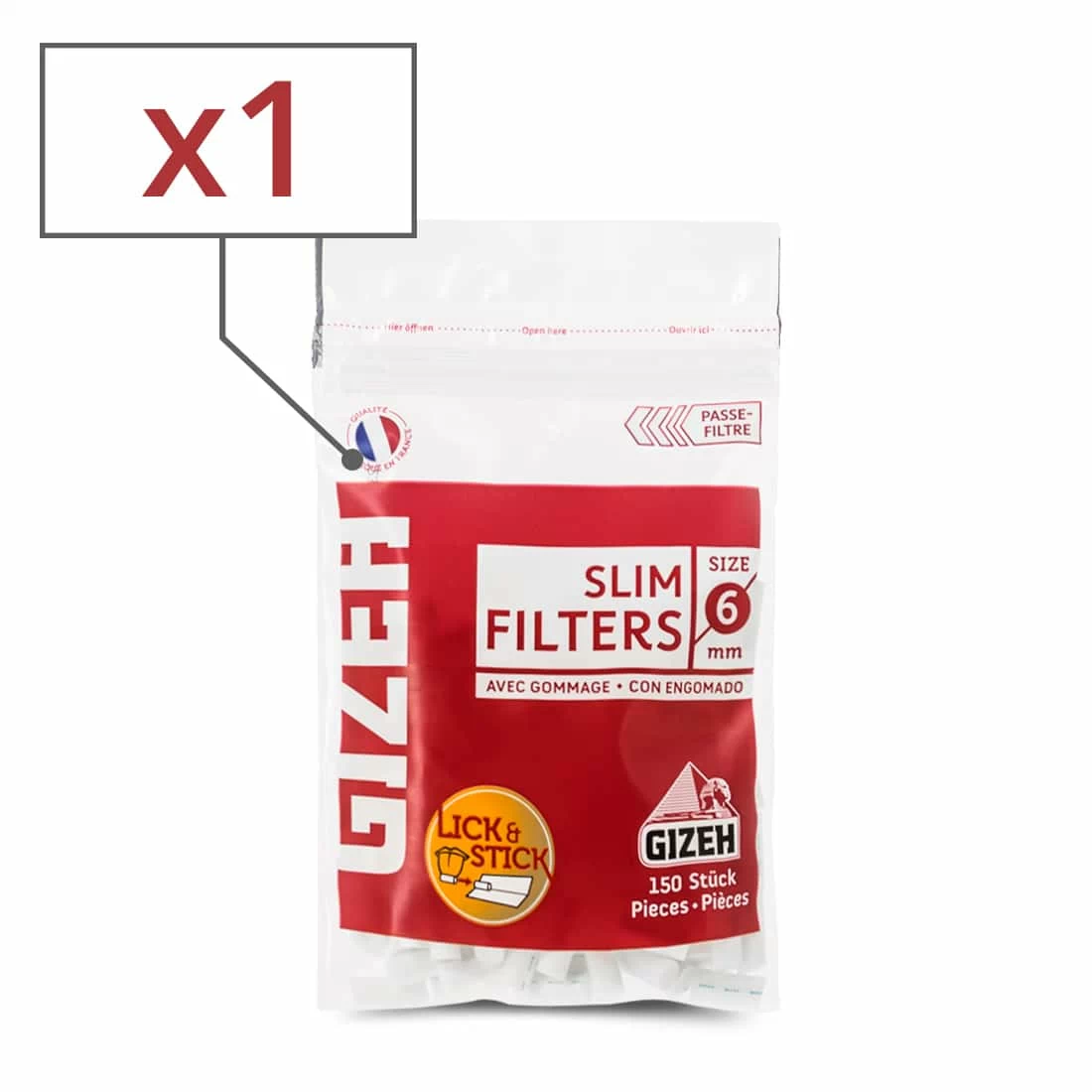 Filtres Gizeh Slim x 1 sachet